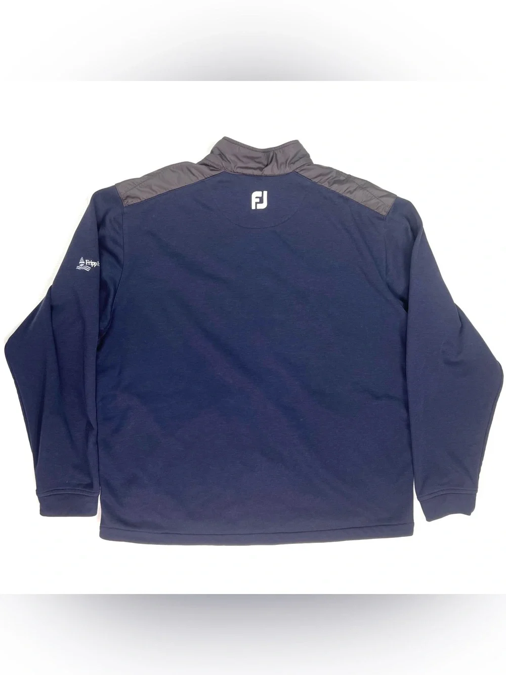 FootJoy Jacket Mens XL Gray/Blue Hybrid Quilted Full Zip Performance Golf